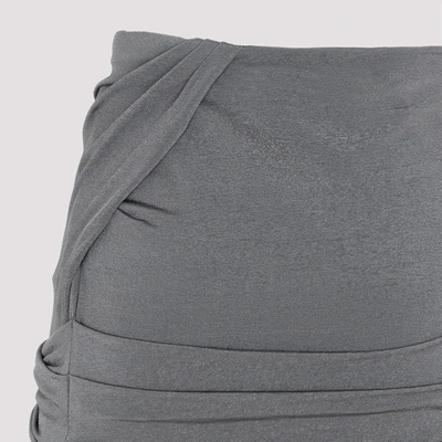 Shop Givenchy Draped Skirt In Grey