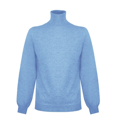 Shop Malo Light Blue Cashmere Men's Sweater