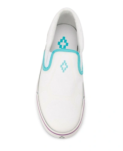 Shop Marcelo Burlon County Of Milan Cross Vulcanized Slip-on Sneakers In White