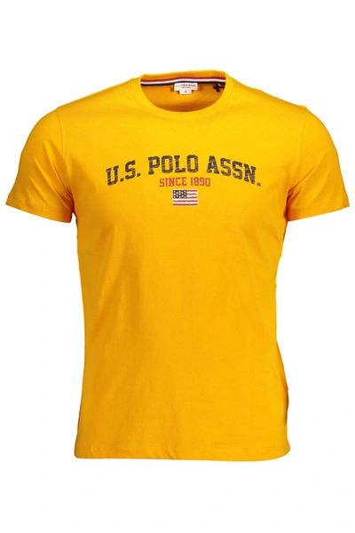 Shop U.s. Polo Assn . Orange Cotton Men's T-shirt