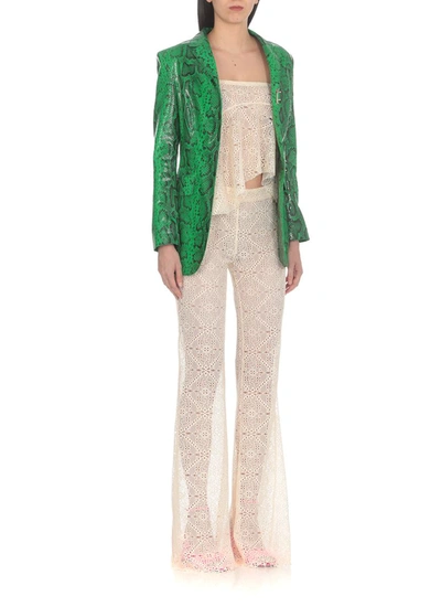 Dsquared2 Laced Super Flared Trousers In White
