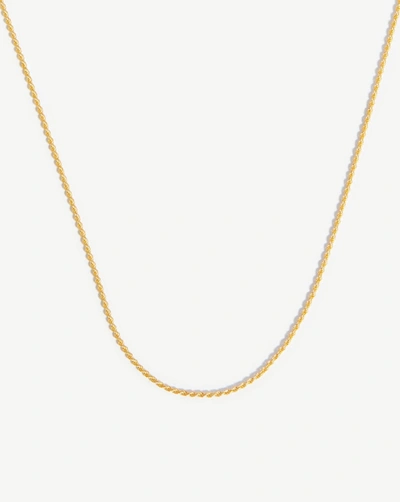 Shop Missoma Medium Rope Chain Necklace 18ct Gold Plated Vermeil