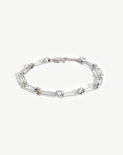 Shop Missoma Aegis Chain Bracelet Silver Plated