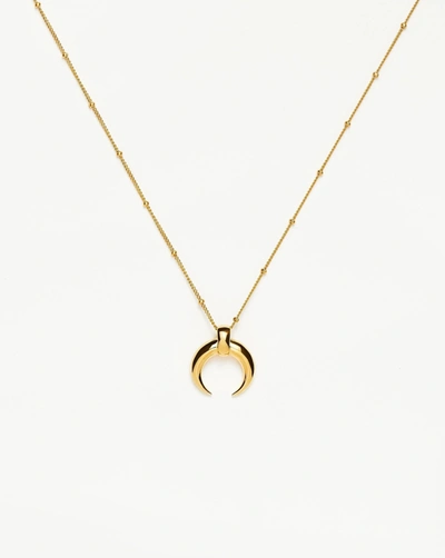 Shop Missoma Lucy Williams Large Horn Necklace 18ct Gold Plated Vermeil