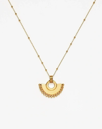 Shop Missoma Zenyu Fan Necklace 18ct Gold Plated