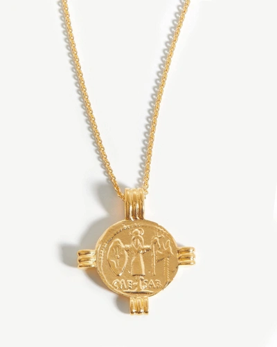 Shop Missoma Lucy Williams Caesar Coin Necklace 18ct Gold Plated