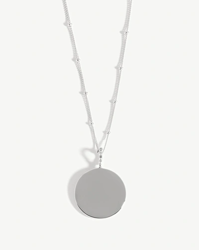 Shop Missoma Engravable Large Round Disc Necklace Sterling Silver