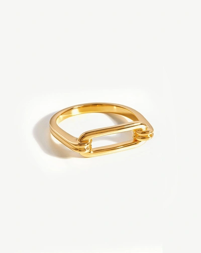 Shop Missoma Ovate Ring 18ct Gold Plated Vermeil