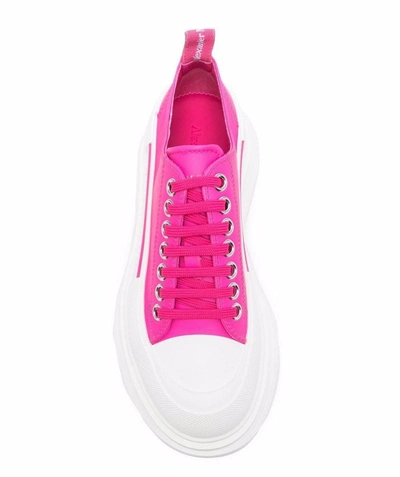 Shop Alexander Mcqueen Tread Slick Lace-up Sneakers In Multiple Colors