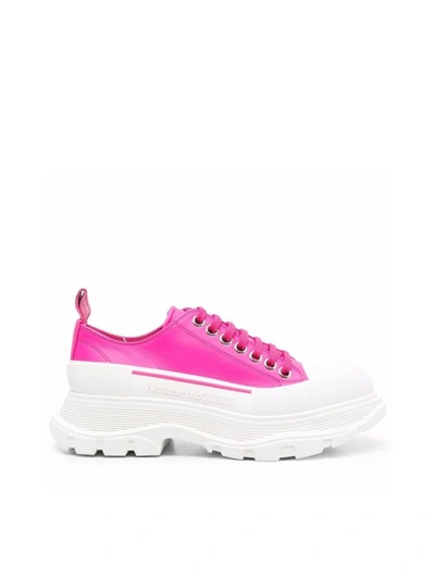 Shop Alexander Mcqueen Tread Slick Lace-up Sneakers In Multiple Colors