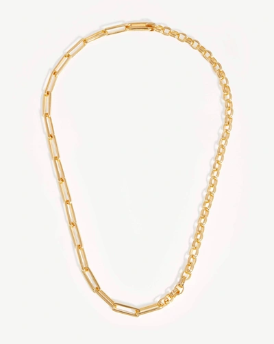 Shop Missoma Deconstructed Axiom Chain Necklace 18ct Gold Plated