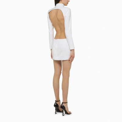 Shop Monot Mônot Mini Dress With Cut-out In White