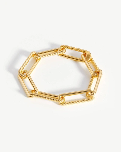 Shop Missoma Chunky Half Radial Chain Bracelet 18ct Gold Plated