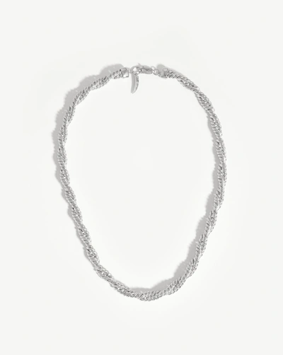 Shop Missoma Marina Double Rope Necklace Silver Plated
