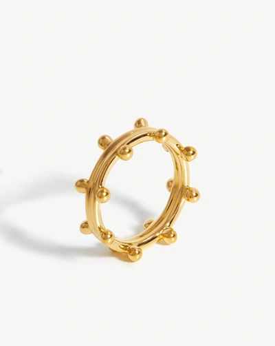 Shop Missoma Sphere Beaded Ring 18ct Gold Plated Vermeil