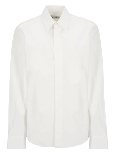 Shop Lanvin Shirts In Optic White