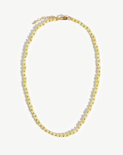 Shop Missoma Short Beaded Necklace 18ct Gold Plated/yellow