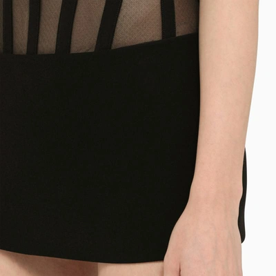 Shop Monot Mônot Low-waisted Miniskirt In Black