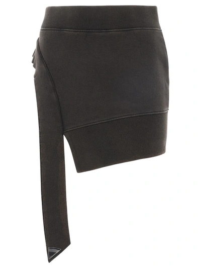 Shop Attico "hannah" Skirt In Black