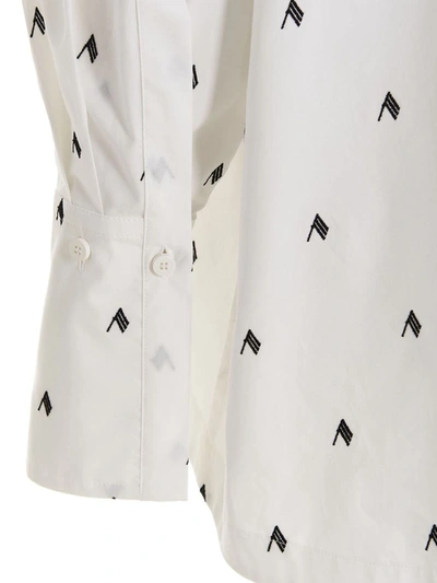 Shop Attico The  'diana' Shirt In White/black