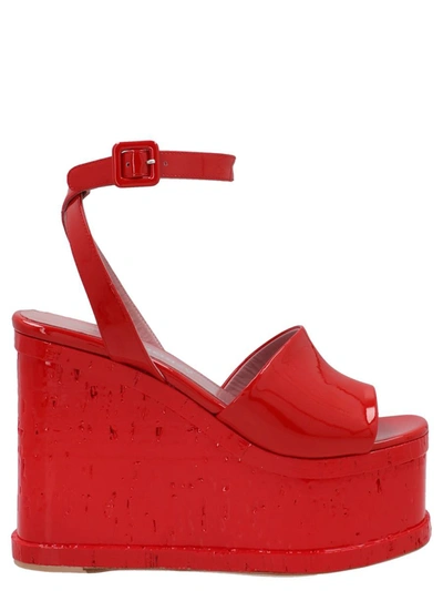 Shop Haus Of Honey 'lacquer Doll' Wedges In Red