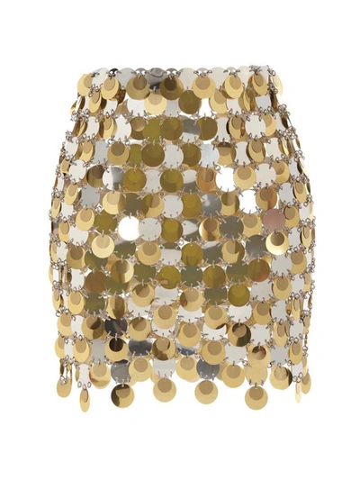 Shop Paco Rabanne 'sparkle' Skirt In Multicolor