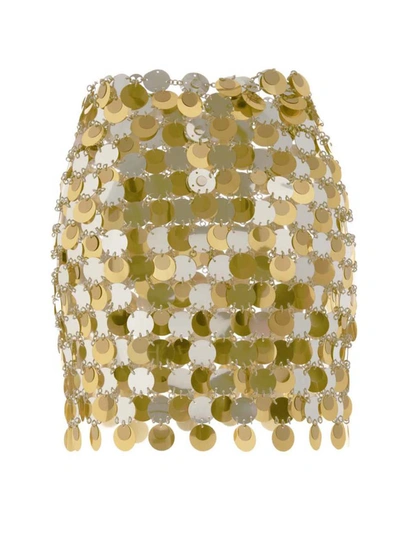 Shop Paco Rabanne 'sparkle' Skirt In Multicolor