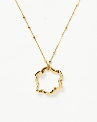 Shop Missoma Squiggle Pendant Necklace 18ct Gold Plated Vermeil