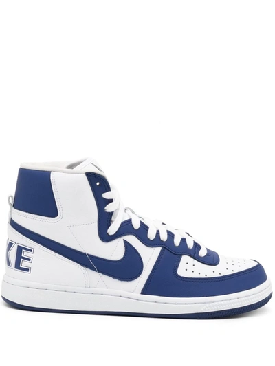 Shop Homme Plus X Nike Comme Des Garçons   Sneakers In Blue