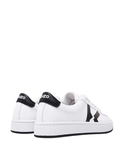 Shop Kenzo Kourt Low Top Sneakers In White