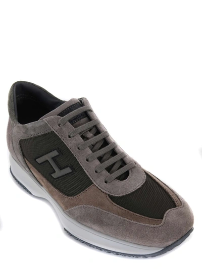 Shop Hogan Sneakers "interactive" In Tortora/fango