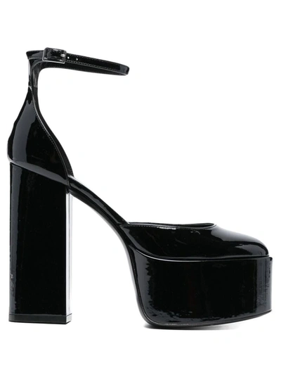 Shop Paris Texas Dalilah Patent Leather Platform Sandals In Black
