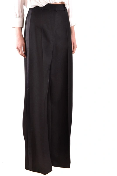 Shop Burberry Trousers In Black