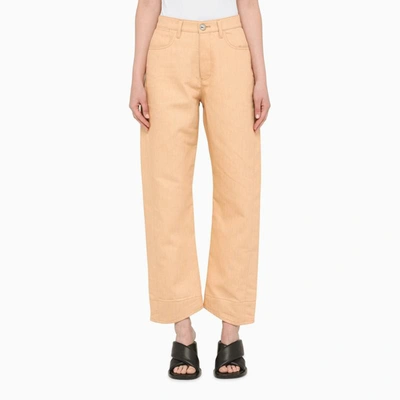 Shop Jil Sander Regular Jeans In Beige