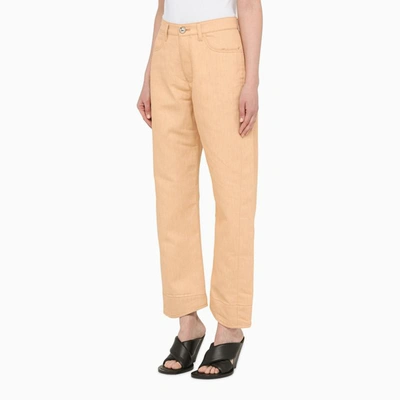 Shop Jil Sander Regular Jeans In Beige