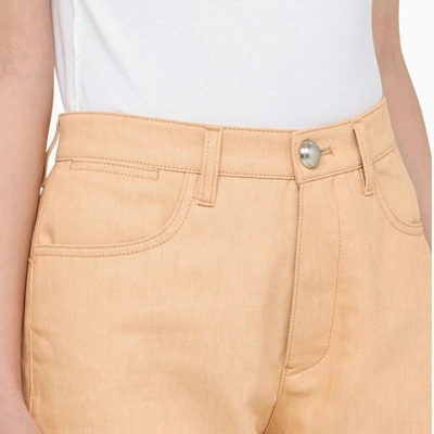 Shop Jil Sander Regular Jeans In Beige