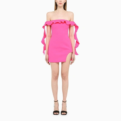 Shop David Koma Fuchsia Sheath Dress In In Pink