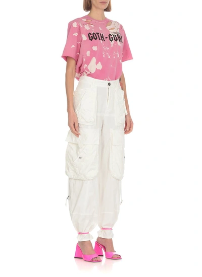 Shop Dsquared2 Trousers In Off-white