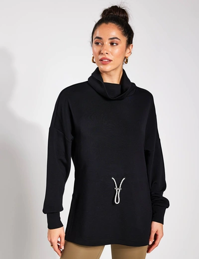 Shop Varley Freya Sweat In Black