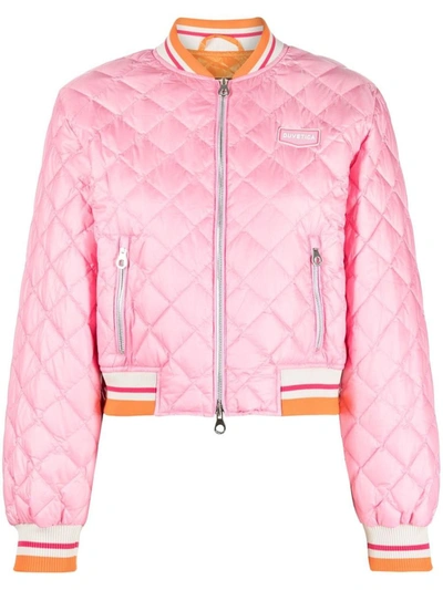 Shop Duvetica Scaglia Short Down Jacket In Pink