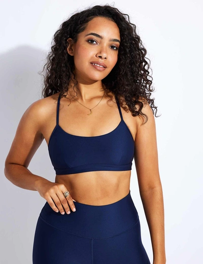 Alo Yoga Airlift Intrigue Bra In Blue