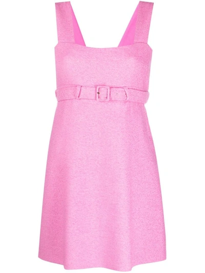 Shop Patou Corsage Dress Clothing In Pink &amp; Purple