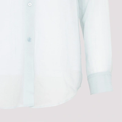 Shop Gabriela Hearst Ferrara Shirt In Blue