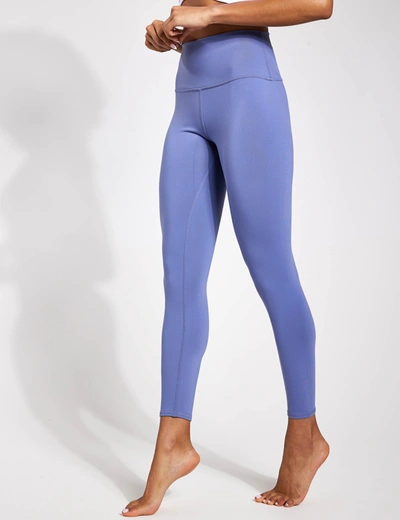 Shop Alo Yoga 7/8 High Waisted Airbrush Legging In Blue