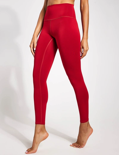 Shop Alo Yoga 7/8 High Waisted Airlift Legging In Red