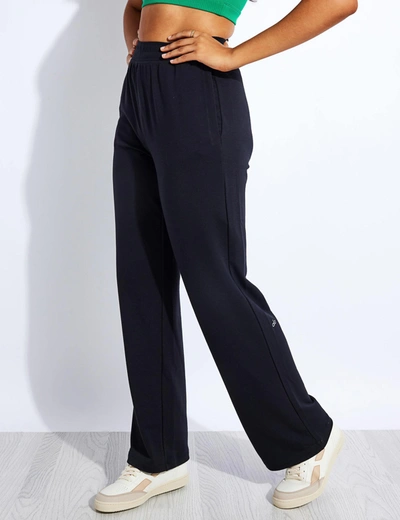 High Waisted Dreamy Wide Legging Pant In Black