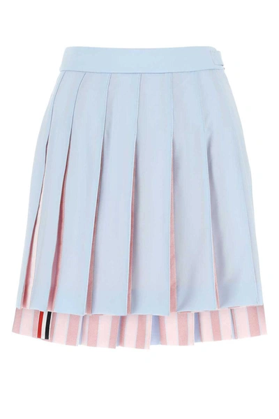 Shop Thom Browne Skirts In Light Blue