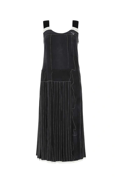 Prada Printed Silk Dress In Printed