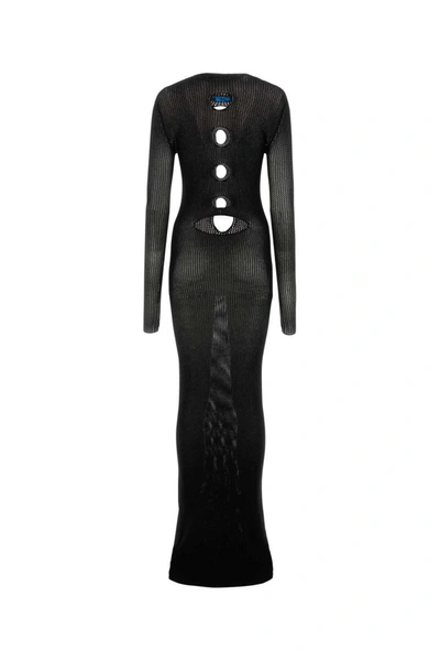 Shop Off-white Off White Long Dresses. In Black