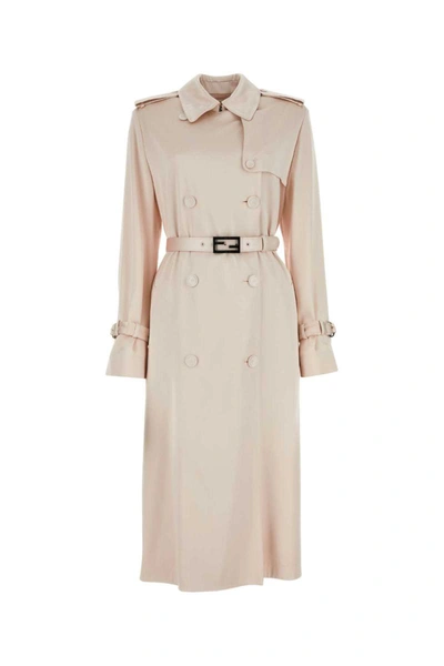 Shop Fendi Trench In Pink